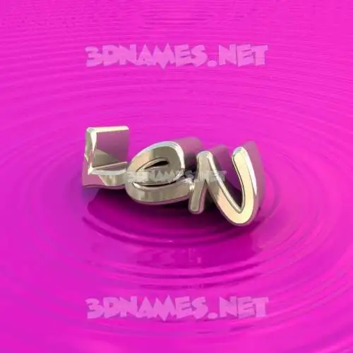 len in Pink Graffiti style - 3D name wallpaper