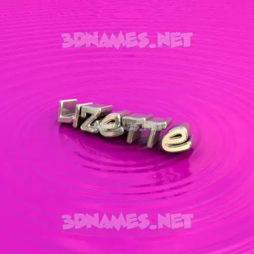 lizette in Pink Graffiti style - 3D name wallpaper