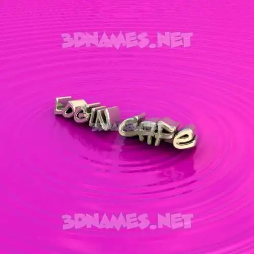 login cafe in Pink Graffiti style - 3D name wallpaper