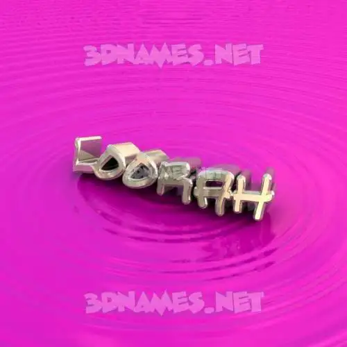 loorah in Pink Graffiti style - 3D name wallpaper loorah in Pink Graffiti style - 3D name wallpaper