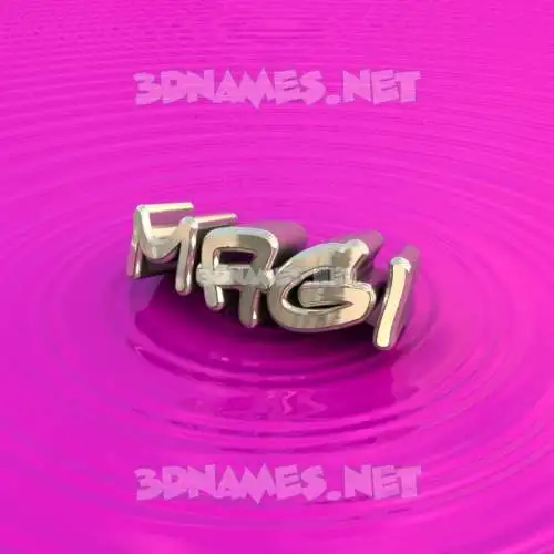 magi in Pink Graffiti style - 3D name wallpaper