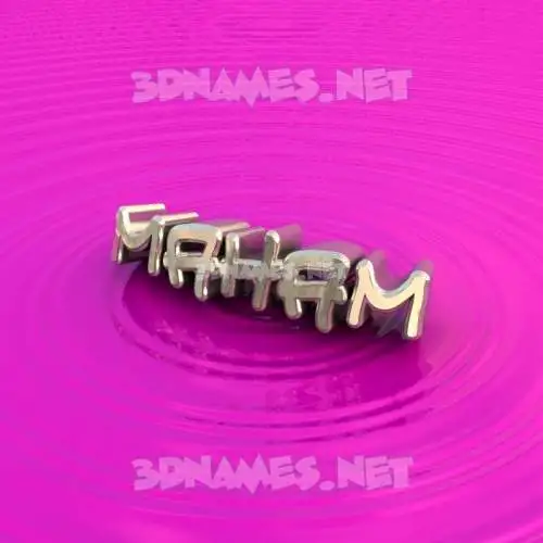 maham in Pink Graffiti style - 3D name wallpaper