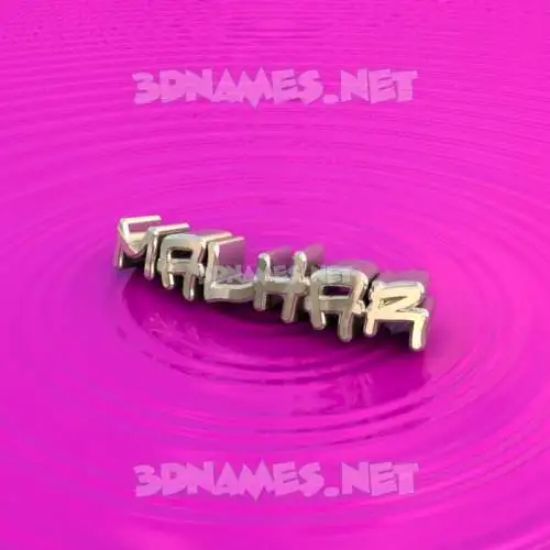 malhar in Pink Graffiti style - 3D name wallpaper