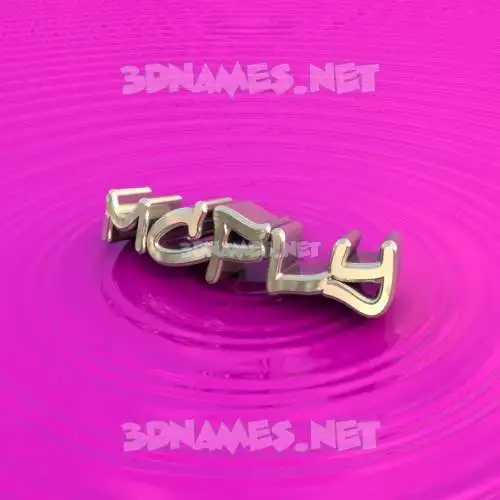 mcfly in Pink Graffiti style - 3D name wallpaper