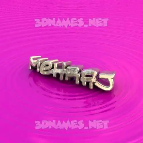 mehraj in Pink Graffiti style - 3D name wallpaper