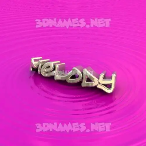 melody in Pink Graffiti style - 3D name wallpaper