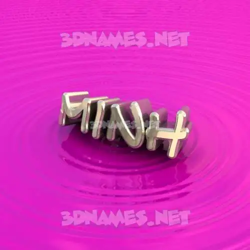 minh in Pink Graffiti style - 3D name wallpaper