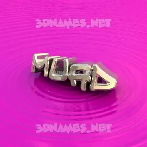 muad in Pink Graffiti style - 3D name wallpaper
