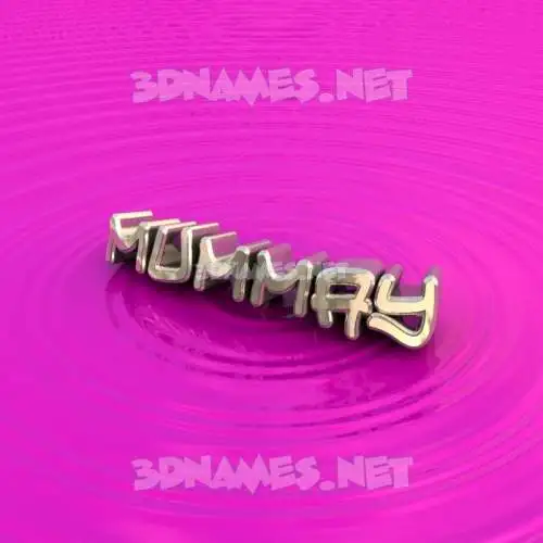 mummay in Pink Graffiti style - 3D name wallpaper