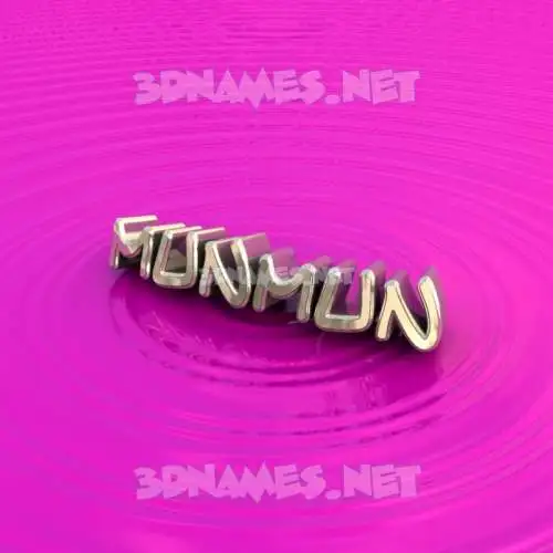 munmun in Pink Graffiti style - 3D name wallpaper