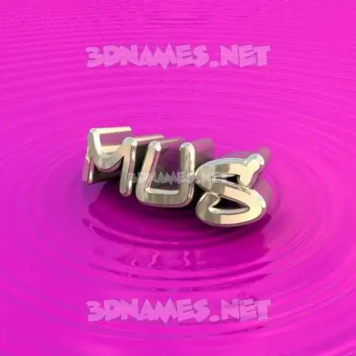 mus in Pink Graffiti style - 3D name wallpaper mus in Pink Graffiti style - 3D name wallpaper