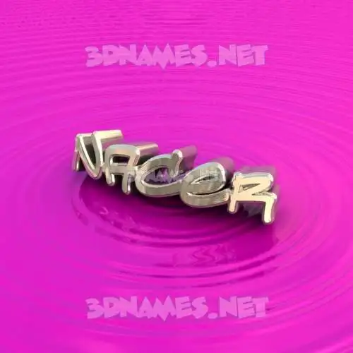 nacer in Pink Graffiti style - 3D name wallpaper
