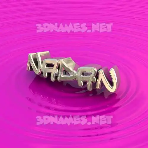nadan in Pink Graffiti style - 3D name wallpaper
