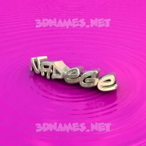 nadege in Pink Graffiti style - 3D name wallpaper