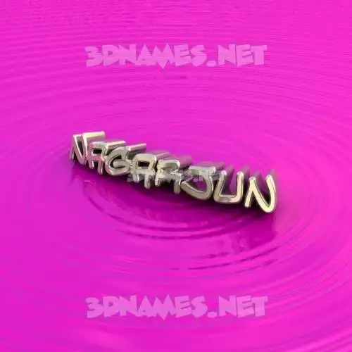 nagarjun in Pink Graffiti style - 3D name wallpaper