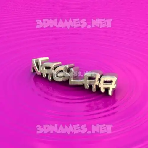 naglaa in Pink Graffiti style - 3D name wallpaper