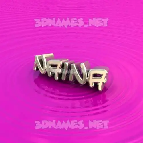 naina in Pink Graffiti style - 3D name wallpaper