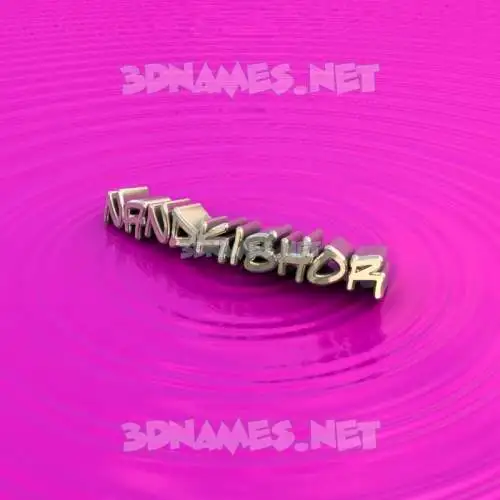 nandkishor in Pink Graffiti style - 3D name wallpaper