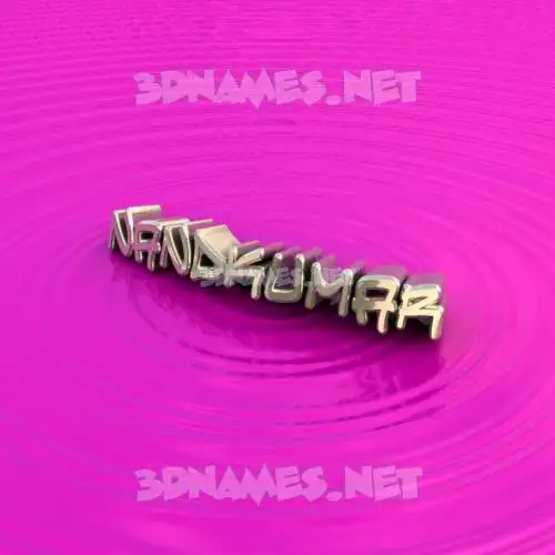 nandkumar in Pink Graffiti style - 3D name wallpaper