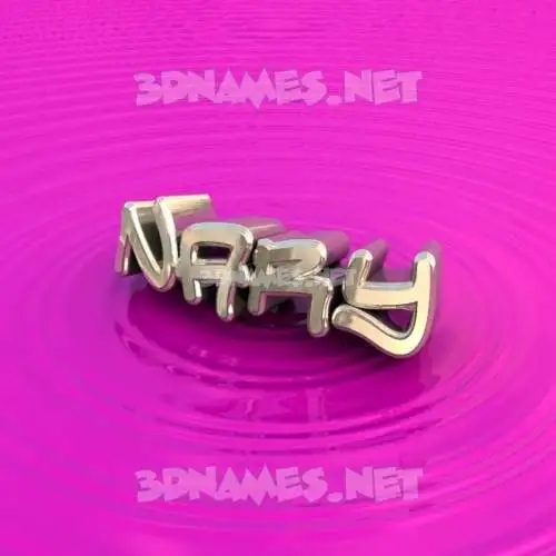 nary in Pink Graffiti style - 3D name wallpaper