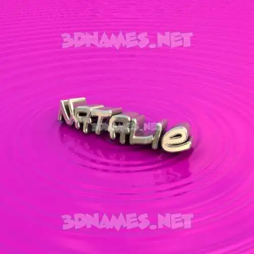 natalie in Pink Graffiti style - 3D name wallpaper