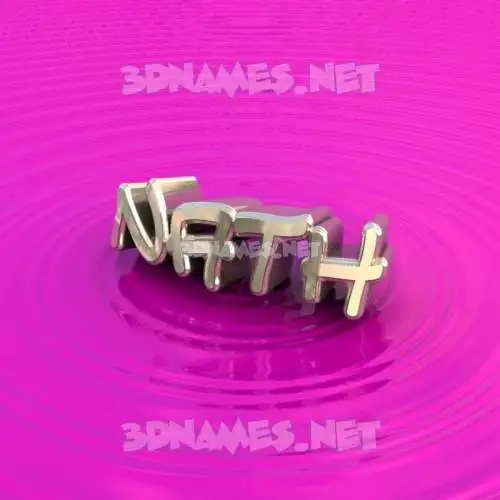 nath in Pink Graffiti style - 3D name wallpaper