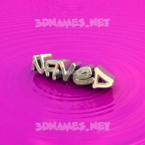 naved in Pink Graffiti style - 3D name wallpaper