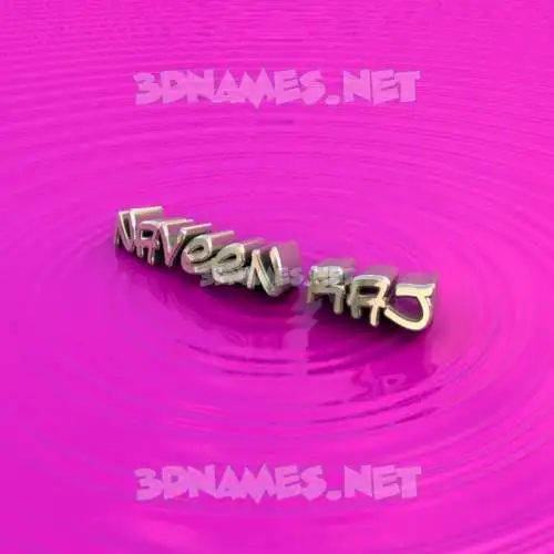 naveen raj in Pink Graffiti style - 3D name wallpaper
