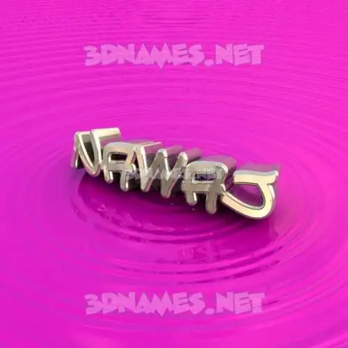 nawaj in Pink Graffiti style - 3D name wallpaper