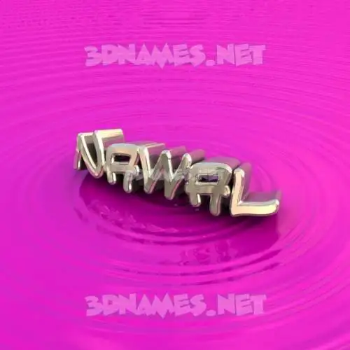 nawal in Pink Graffiti style - 3D name wallpaper