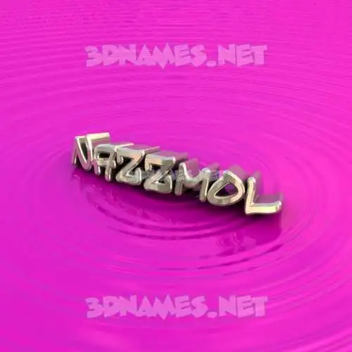 nazzmol in Pink Graffiti style - 3D name wallpaper