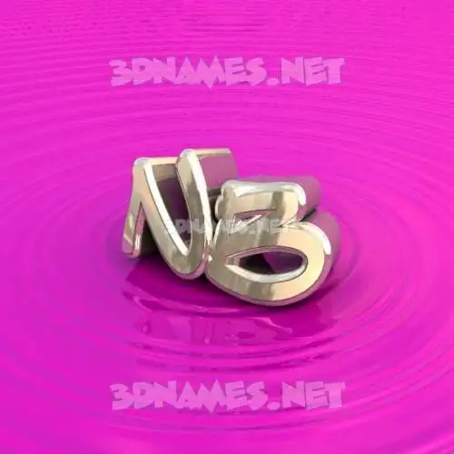 nb in Pink Graffiti style - 3D name wallpaper
