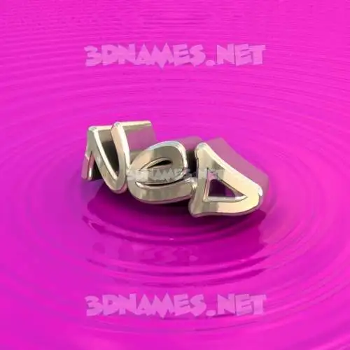 ned in Pink Graffiti style - 3D name wallpaper