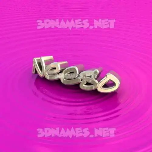 neeso in Pink Graffiti style - 3D name wallpaper