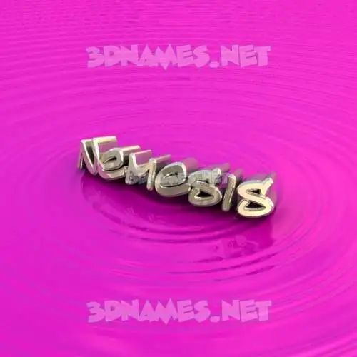 nemesis in Pink Graffiti style - 3D name wallpaper