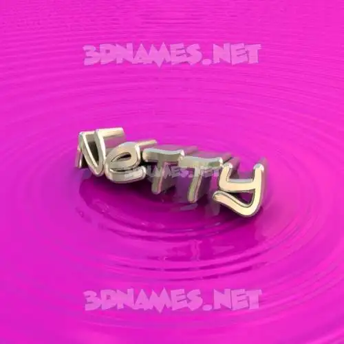 netty in Pink Graffiti style - 3D name wallpaper
