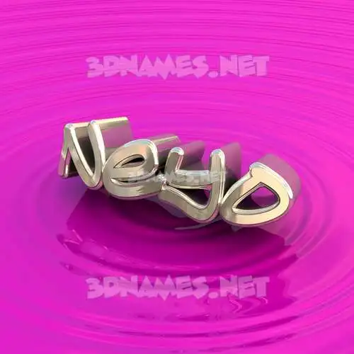 neyo in Pink Graffiti style - 3D name wallpaper