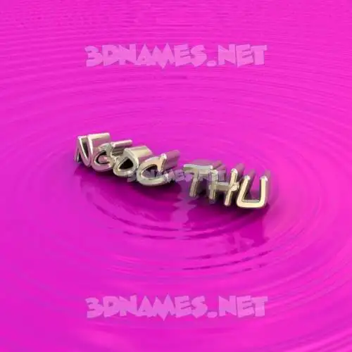 ngoc thu in Pink Graffiti style - 3D name wallpaper