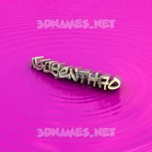 nguyenthao in Pink Graffiti style - 3D name wallpaper