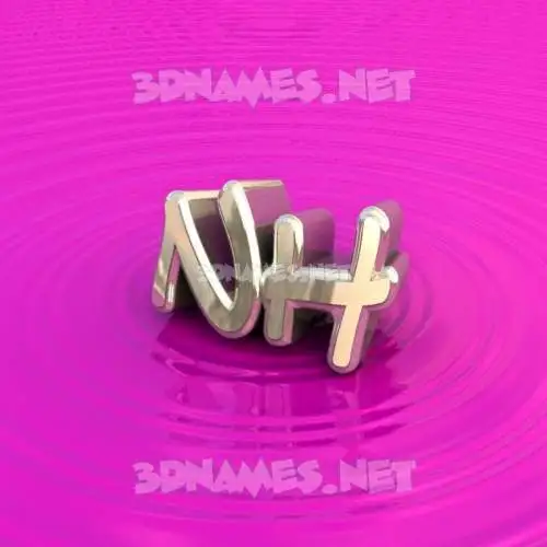 nh in Pink Graffiti style - 3D name wallpaper nh in Pink Graffiti style - 3D name wallpaper