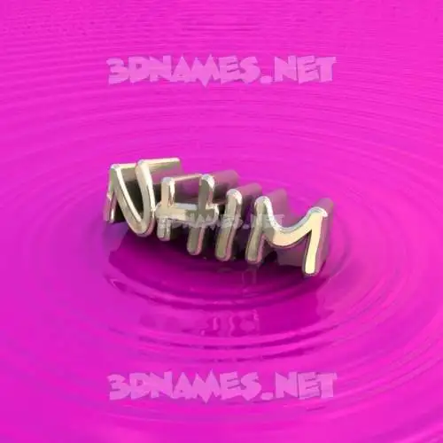 nhim in Pink Graffiti style - 3D name wallpaper