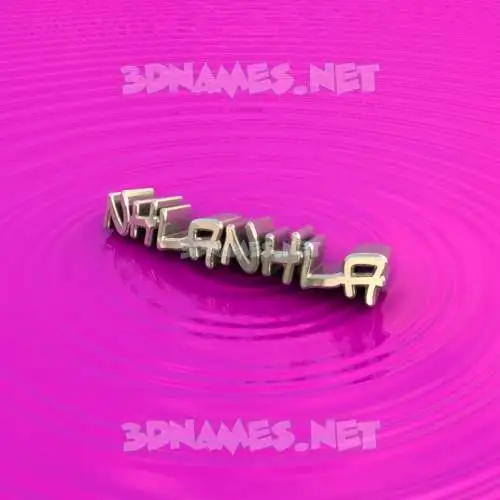 nhlanhla in Pink Graffiti style - 3D name wallpaper