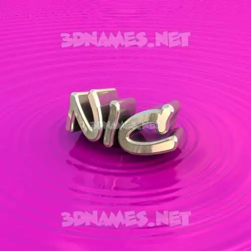 nic in Pink Graffiti style - 3D name wallpaper nic in Pink Graffiti style - 3D name wallpaper