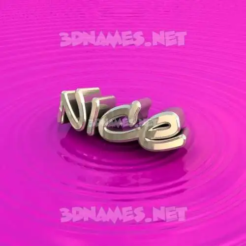 nice in Pink Graffiti style - 3D name wallpaper nice in Pink Graffiti style - 3D name wallpaper