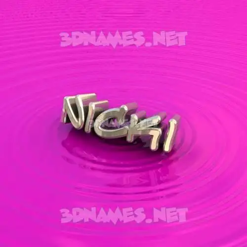 nicki in Pink Graffiti style - 3D name wallpaper nicki in Pink Graffiti style - 3D name wallpaper
