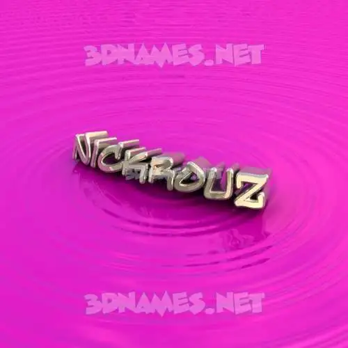 nickrouz in Pink Graffiti style - 3D name wallpaper nickrouz in Pink Graffiti style - 3D name wallpaper