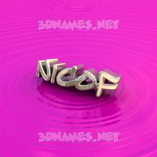 nicof in Pink Graffiti style - 3D name wallpaper nicof in Pink Graffiti style - 3D name wallpaper