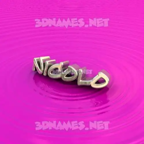 nicolo in Pink Graffiti style - 3D name wallpaper nicolo in Pink Graffiti style - 3D name wallpaper