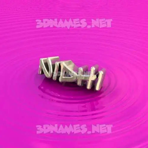 nidhi in Pink Graffiti style - 3D name wallpaper