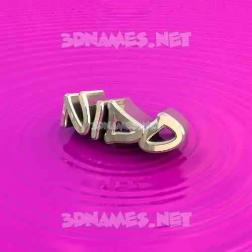 nido in Pink Graffiti style - 3D name wallpaper